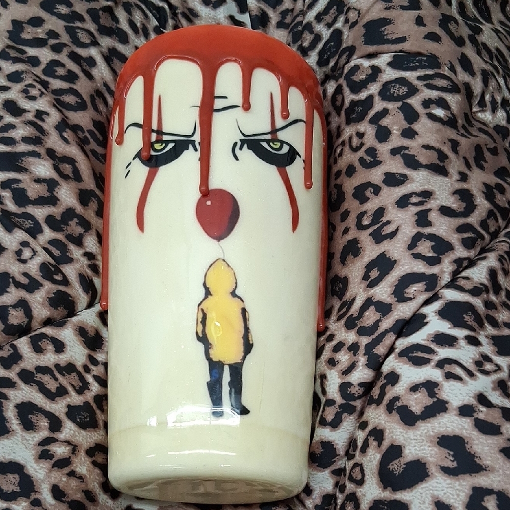 Creepy Clown Drip Tumbler
